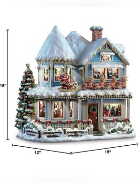 Hawthorne Village Thomas Kinkade The Night Before Christmas Story House